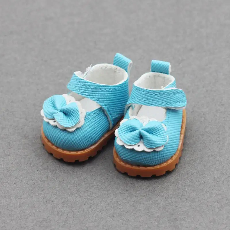 For Labubu Bow Shoes for 17cm Labubu 10cm for EXO /Cotton Doll Finger Shoes Doll Leather Shoes