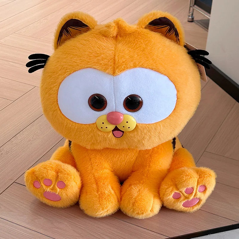 Miniso Garfield Plush Toy Funny Lazy Ginger Ugly Cat Stuffed Doll Anime Kitty Peluche Kittens Plushie  Animal Sofa Cushion Gift