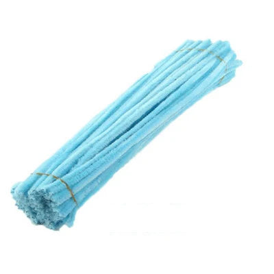 50/100pcs 30cm Chenille Stems Pipe Cleaners Kids Plush Educational Toy Colorful Pipe Cleaner Toys Handmade DIY Craft Supplies