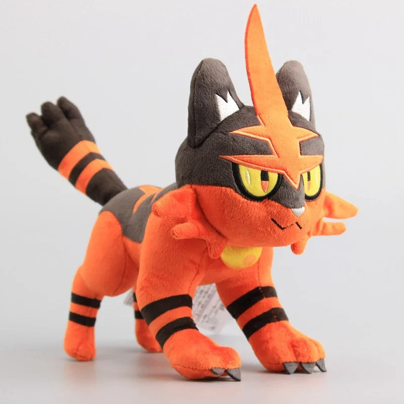 Pokemon Anime Figure Incineroar Litten Plush Toys Soft Torracat Stuffed Animals Cartoon Doll ChristmasToy Hobbies Baby Kid Gifts