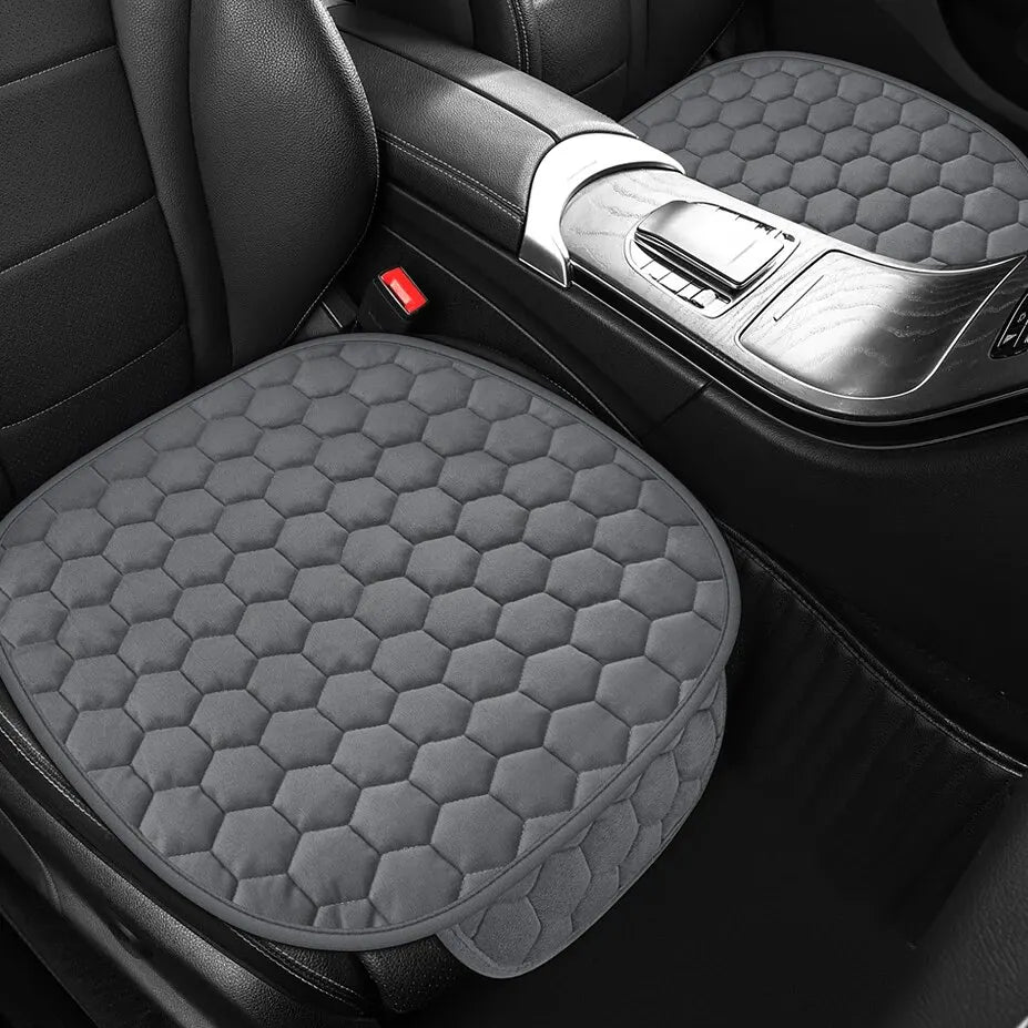 Short Velvet Autumn and Winter Car Seat Cushion Plush Single Anti-slip Square Cushion Warm and Wear-resistant