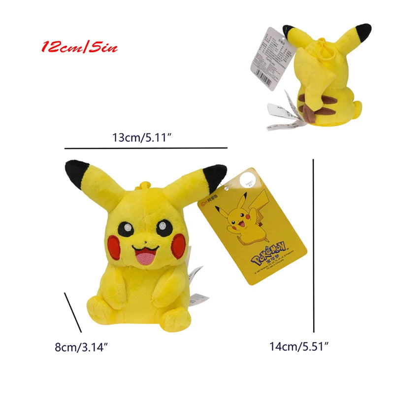 Pokemon Eevee Plush Toys Keychain Sylveon Espeon Jolteon Flareon Anime Glaceon Vaporeon Kawaii Peluche Dolls Pendants Gifts Kids