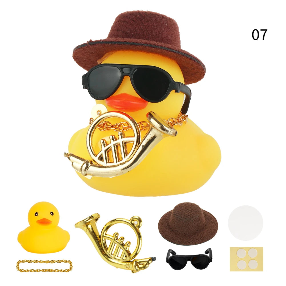 Summer Swimming Ring Yellow Rubber Duck Cute Cowboy Hat Duckies Children's Pool Duck Toys