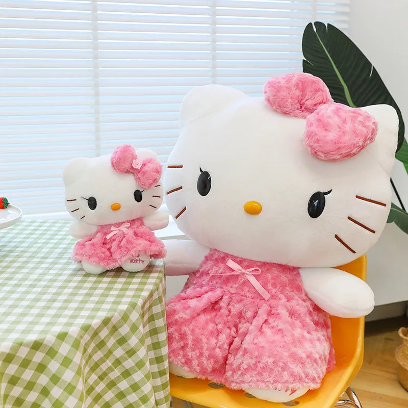 30/45cm Cute Hello Kitty Dolls Plushier Kitty Plush Toys Children Sleep Pillows Plush Cloth Dolls Birthday Decoration Gifts