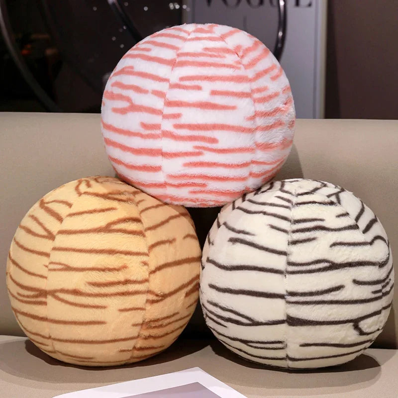 30cm Ins Style Ball Pillow Soft Plush PP Cotton Sofa Pillow Ornament Stuffed Nordic Round Pillow Throw Pillows Home Decoration