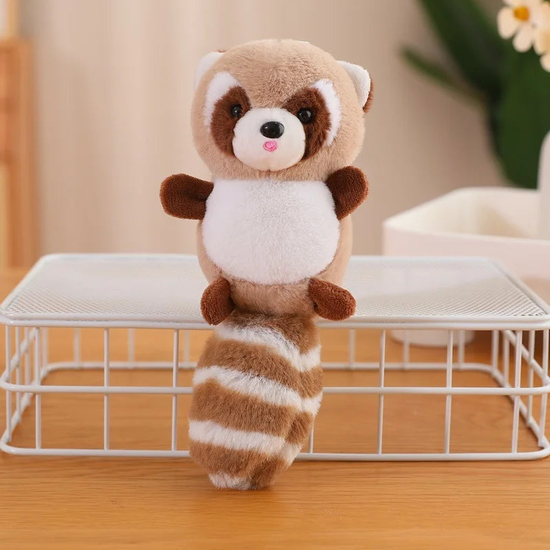 20cm  Cute Raccoon Plush Pendant Toy Doll Keychain Backpack Accessorie Gift