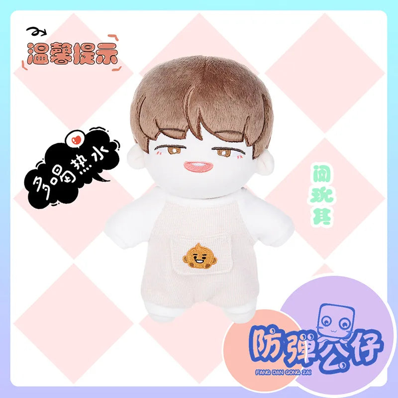 Kawaii Korean Male Star Cartoon Surrounding Combination Plush Toy Cute Doll Dress-up Doll Children's Birthday Gift