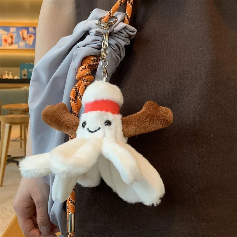 Sports style football volleyball badminton rugby volleyball baseball tennis doll plush toy pendant school bag keychain