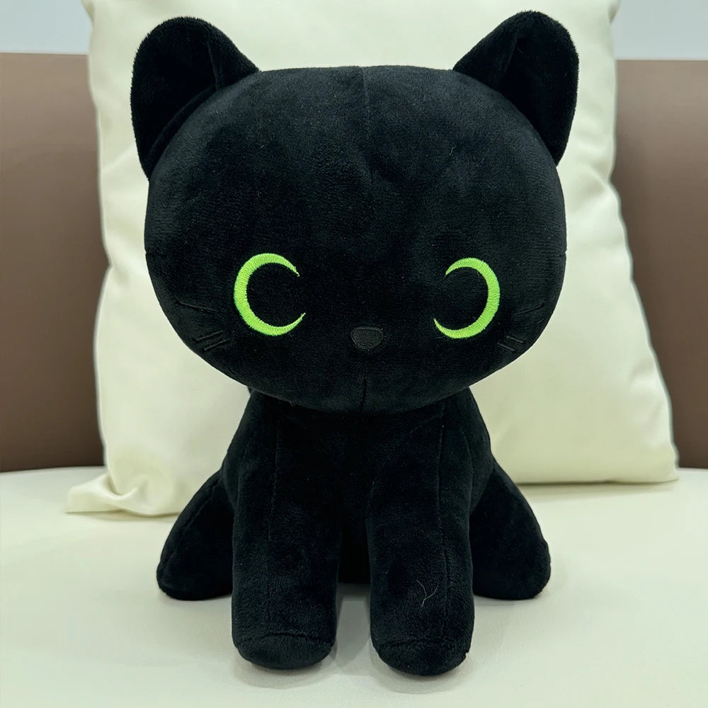 TreasuringU Lovely Black Cat Plush Toys Kawaii Stuffed Animal Black Dolls House Sofa Car Pillows Children Birthday Gifts