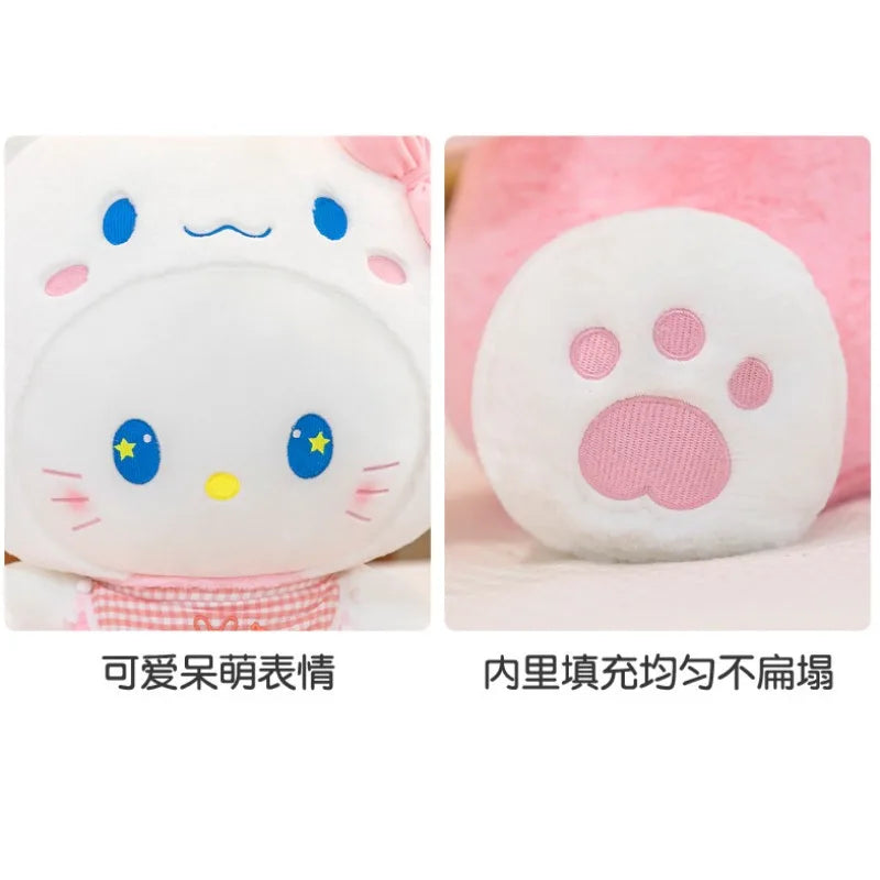 35/45CM Sanrio Hello Kitty Stuffed Toys Plushier Cos Cinnamoroll Throw Pillow Plush Dolls Birthday Gift Valentines Gifts