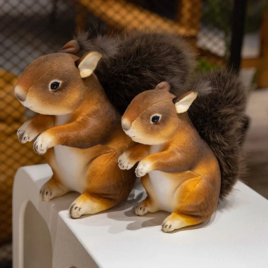 21/25cm Imitation Cute Squirrel Plush Toys Soft Stuffed Cartoon Animals Dolls Home Decoration For Birthday Gift