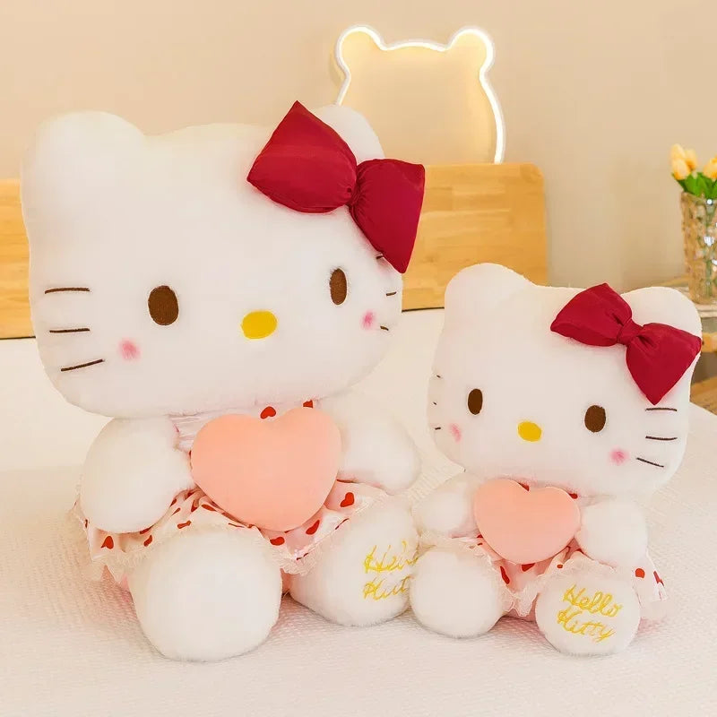 Kawaii Sanrio Anime Plush Stuffed Animal Hello Kitty Doll Plushies Cartoon Rag Girls Children Christmas Gift Peluche