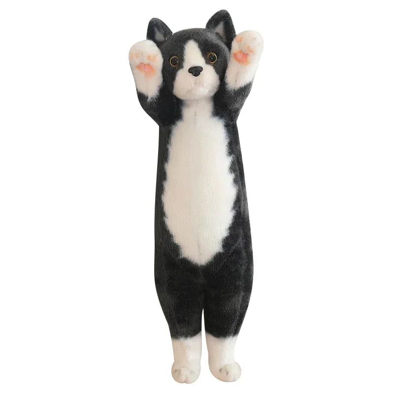 25/40/58CM Kawaii Raise Hand Kitten Plush Toys Lovely Caicai Cat Black Cat Dolls Stuffed Soft Animal Toy Nice Birthday Gifts