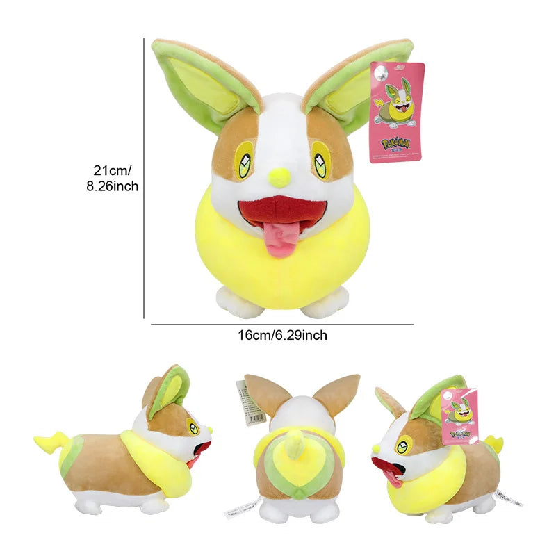 Original Pekomon Eevee Yamper Emolga Alolan Vulpix Plush Toys Leafeon Umbreon Espeon Sylveon Anime Stuffed Peluche Doll Gifts