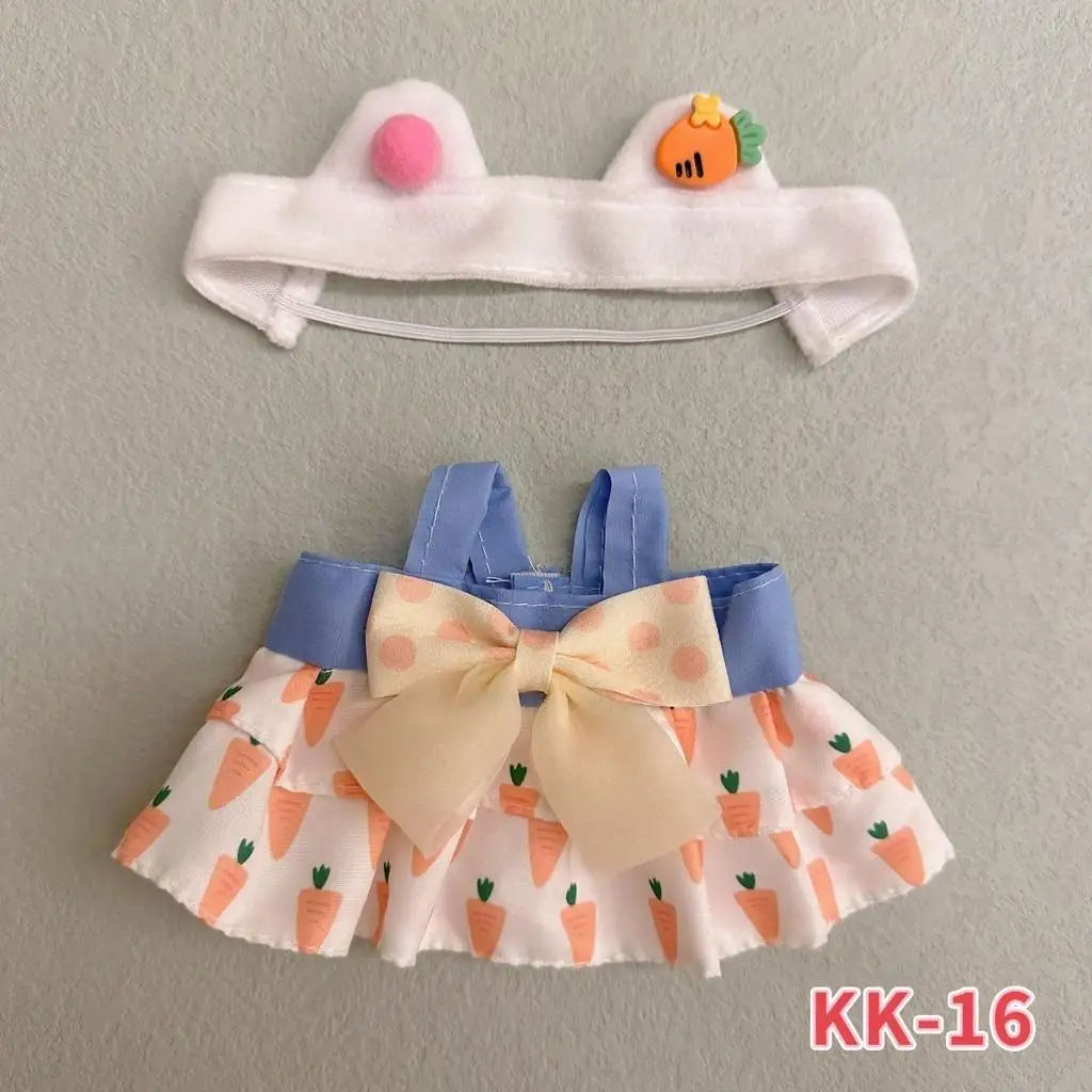 20cm doll change clothes small skirt for Upset duck cotton doll cute and sweet Lolita dress