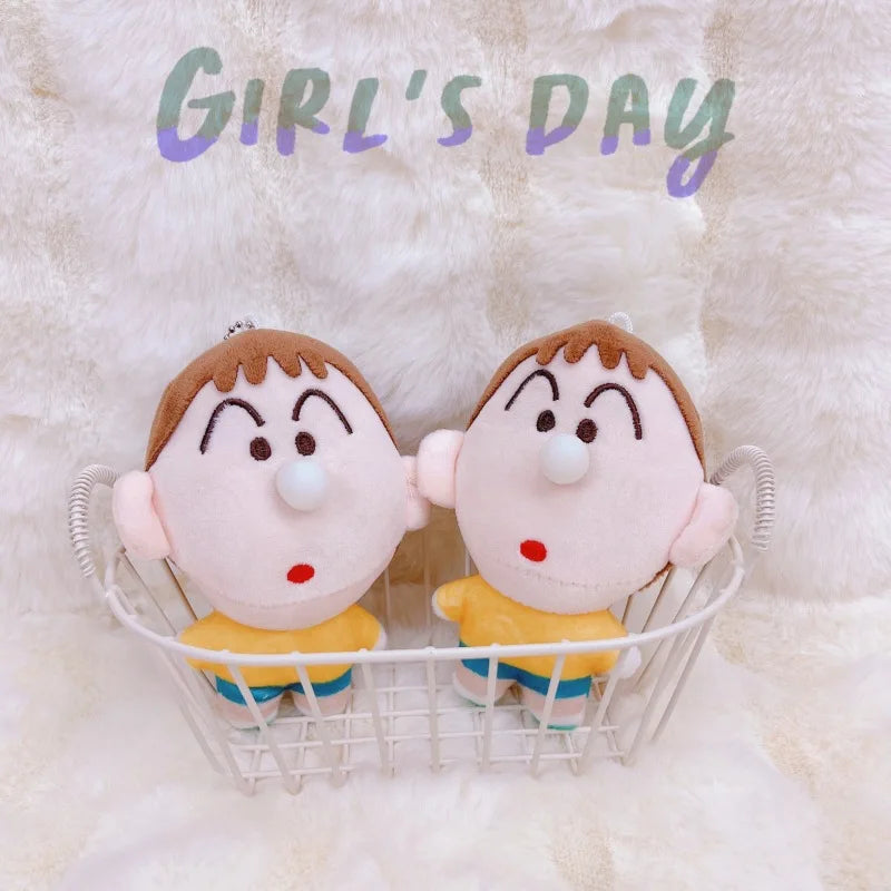 Crayon Shin-chan Plush Cute Boochan Car Keychain Snot Children's School Bag Pendant Peripheral Anime Festival Couple Gift