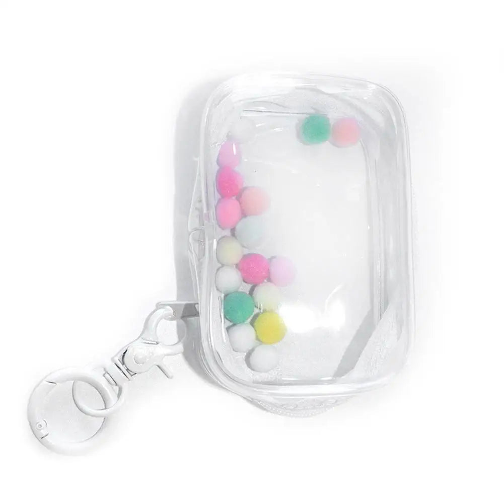 1pcs Transparent Mystery Box Keychain Bag Storage Case Organizer Box Storage Pouch Jewelry Wallet Thicken Toy Doll Gifts Bag