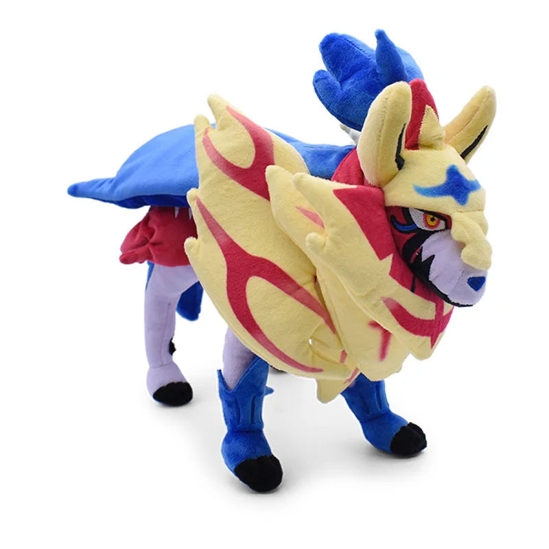 30cm Pokemon Plush Zacian Zamazenta Scarlet and Violet Stuffed Legend Collectible Animal Dolls Toys Decoration Birthday Gifts