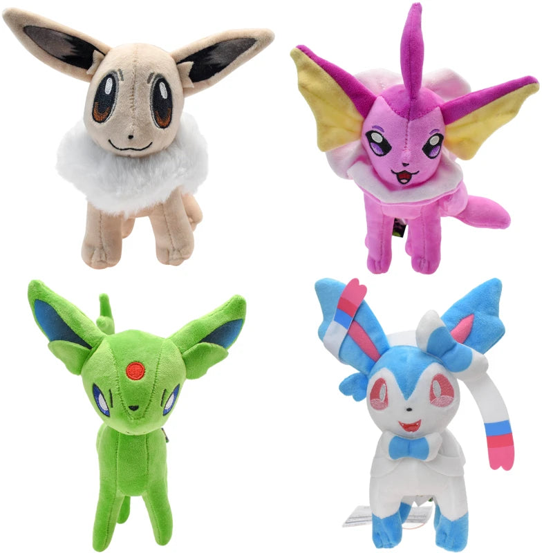 19 Styles Pokemon Plush Toys Eevee Vaporeon Leafeon Umbreon Sylveon Espeon Glaceon Flareon Jolteon Stuffed Animal Peluche Dolls