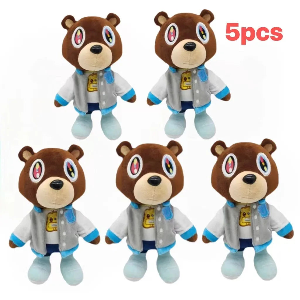 Kanye Teddy Bear Stuffed Plush Doll 26cm Cartoon Peripheral Soft High Quality Cute Bear Doll toy Throw Pillow Decoration Collect