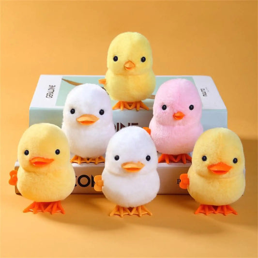 1pc Jumping Chicken Duck Toy, Simulation Plush Jumping Duck Interactive Toy, Small Animal, Birthday Gift