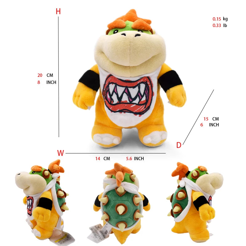 41 Styles Mario Stuffed Plush Toys Princess Peach Toadette Bowser JR Luigi Yoshi Waluigi Wario Anime Cartoon Peluche Dolls