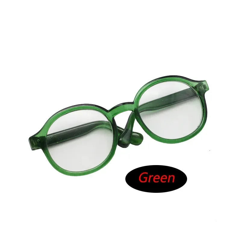 6.5cm 9cm Transparent Plastic Glasses For 1/8 1/6 1/3 1/4 BJD for Labubu MSD SD Plush for EXO Doll sunglasses