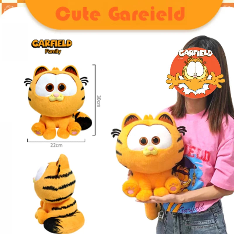 New GARFIELD Original Plush Doll Odie Peluche Toy Cartoon Cat Plushie Keychain Collectible Christmas Stuffed Shoulder Bag Gift