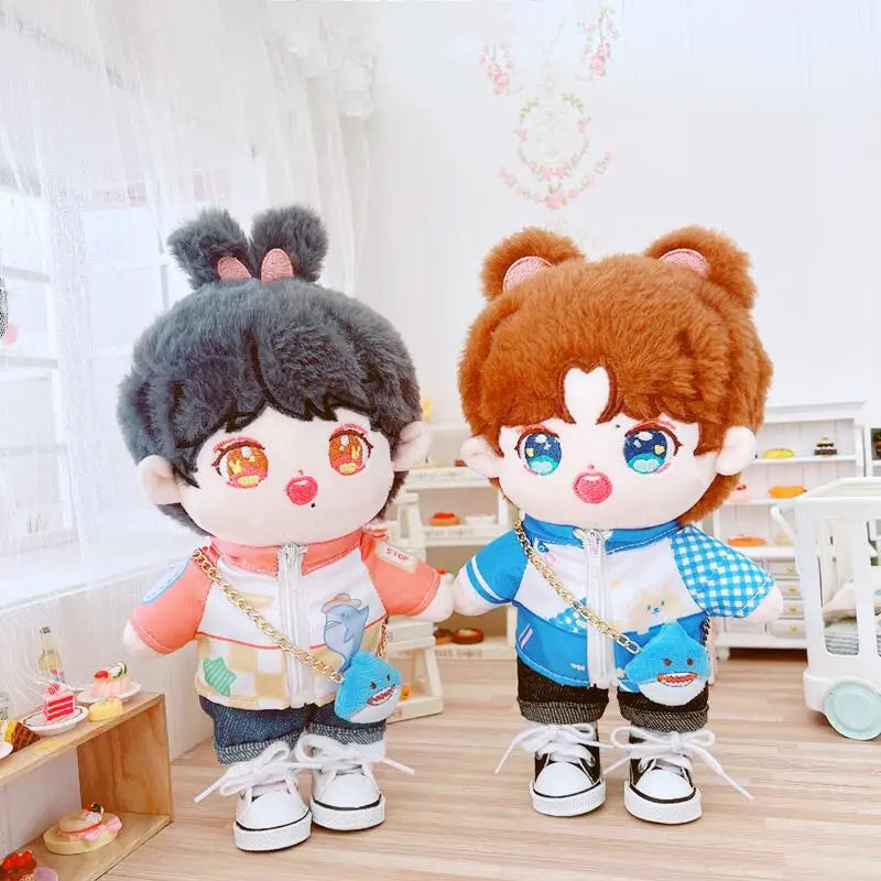 20cm IDol Doll Star Plush Cotton Dolls Cute Stuffed Plushies Figure Dolls Toys Fans Collection Children Gifts