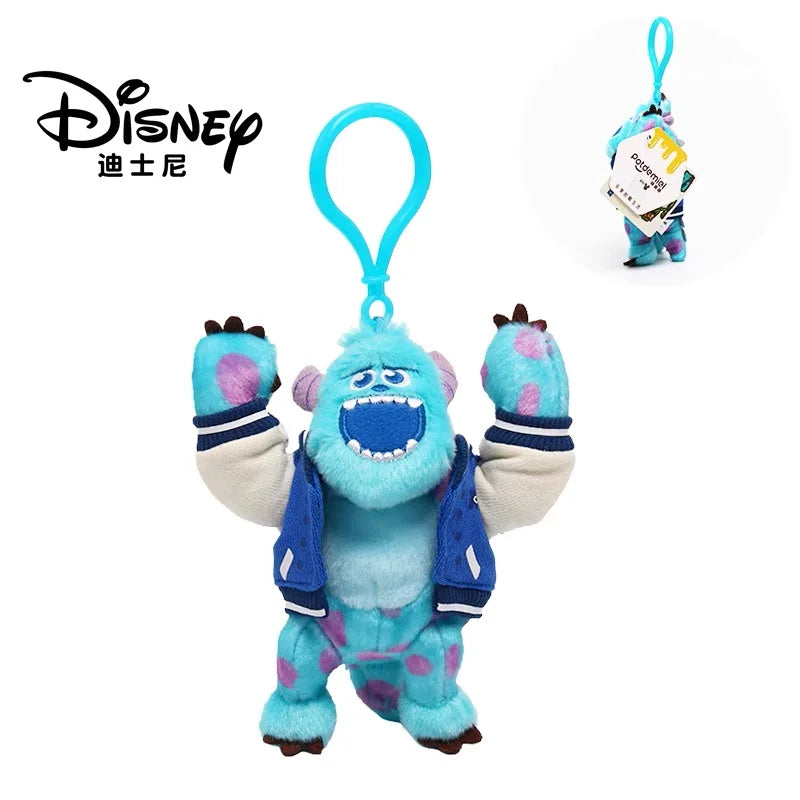 Genuine Disney Stitch Lotso Plush Toys Keychain Pendant Accessories Cute Cartoon Stuffed Doll Key Ring Toys Key Chain Gift