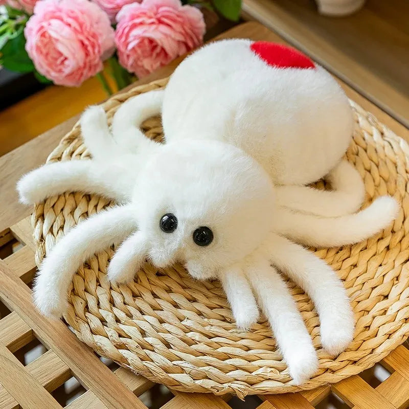 Simulation Black Spider Jumping Spider Doll Crawling Pet Doll Plush Cute Reptile Plush Toy Super Cute Doll