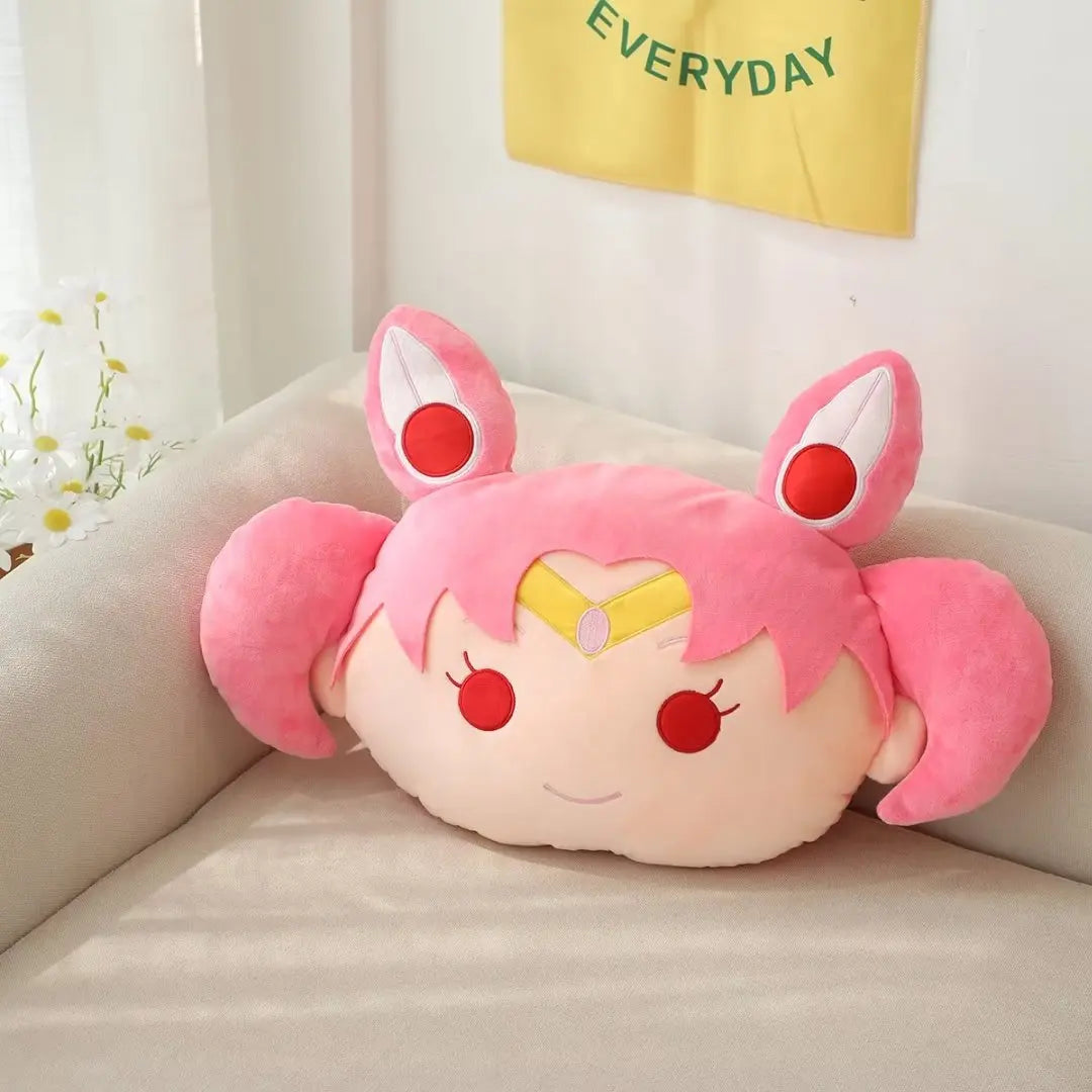 Anime Sailor Moon Plush Pillow Kawaii Tsukino Usagi Plushies Room Decor Chiba Mamoru Stuffed Doll Girlish Gifts Birthday Present