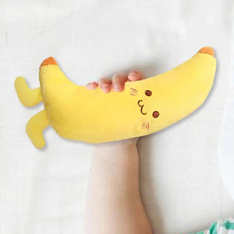 Toddler Plush Hand Grip Toy Cute Plush Bananas Figure Sensory Toy Toddler Sleep Soothers Toy For Toddler Boys Girls Kids