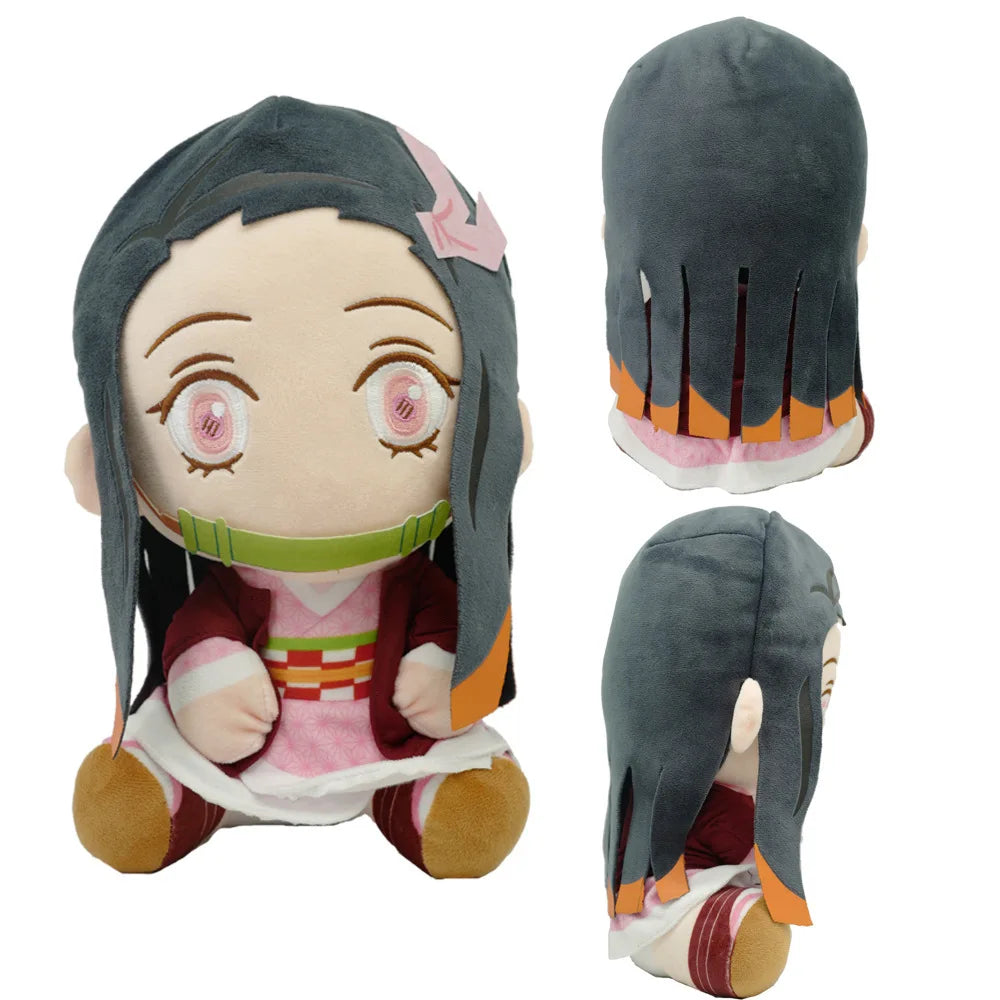 New 20cm Japan Anime Demon Slayer Tomioka Giyu Kamado Tanjirou Kamado Nezuko Agatsuma Zenitsu Plush Toys Doll Peluche Women Gift