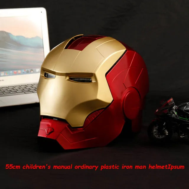 2024 New 1:1 Cosplay Marvel Iron Man Mk5 Electric Helmet Multi-Piece Opening And Closing Helmet Voice Control Eyes Model Hot Toy