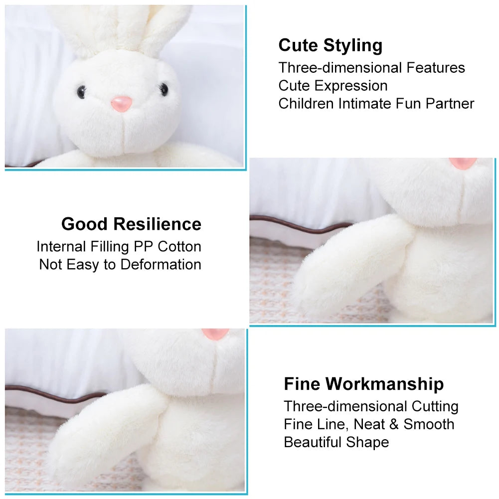 25cm Cute Rabbit Plush Toy Soft Stuffed Bunny Doll Baby Girls Sleeping Toy Girls Kids Baby Plush Animal Birthday Gifts