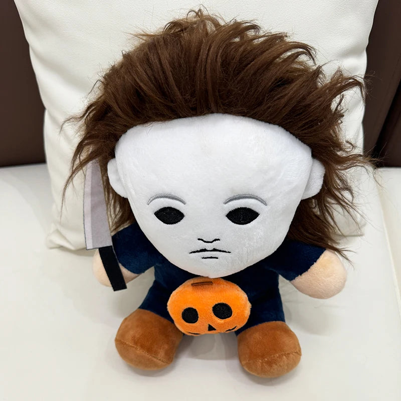 25cm Halloween Horror Michael Myers Plush Toys Anime Horror Dolls Throw Pillows Birthday Gifts