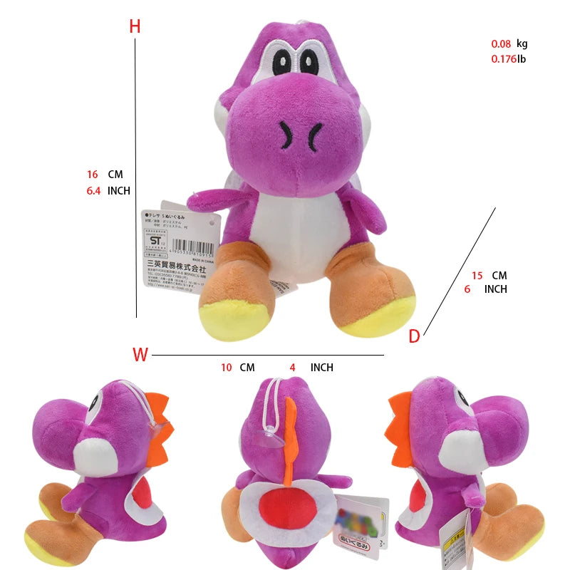 Mario Bros Plush Toys Luigi Yoshi Princess Peach Toadette Bowser JR Waluigi Wario Anime Stuffed Cartoon Peluche Dolls