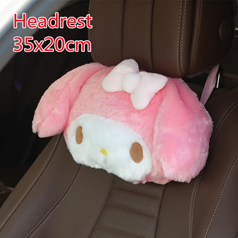 Soft My Melody Plush Toy Big Size Hug Pillow Comfortable Back Cushion Lovely Japanese Style Plushies Sofa Decorative Pillow