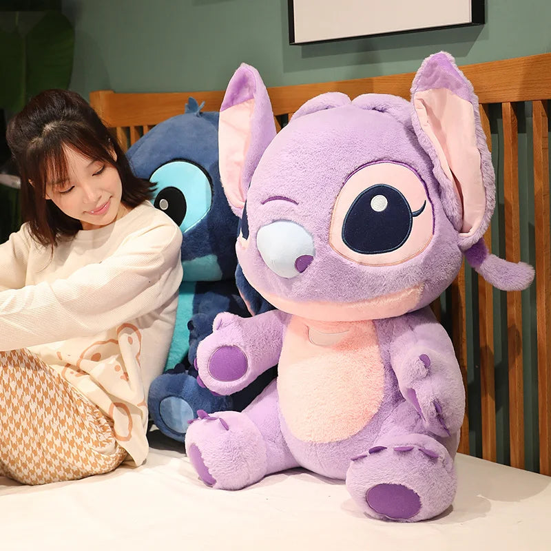 35/45/60/80cm Big Size Disney Lilo & Stitch Plush Toy Stitch Stuffed Movie Anime Stitch Angel Doll Comfortable Plushies Kid Gift