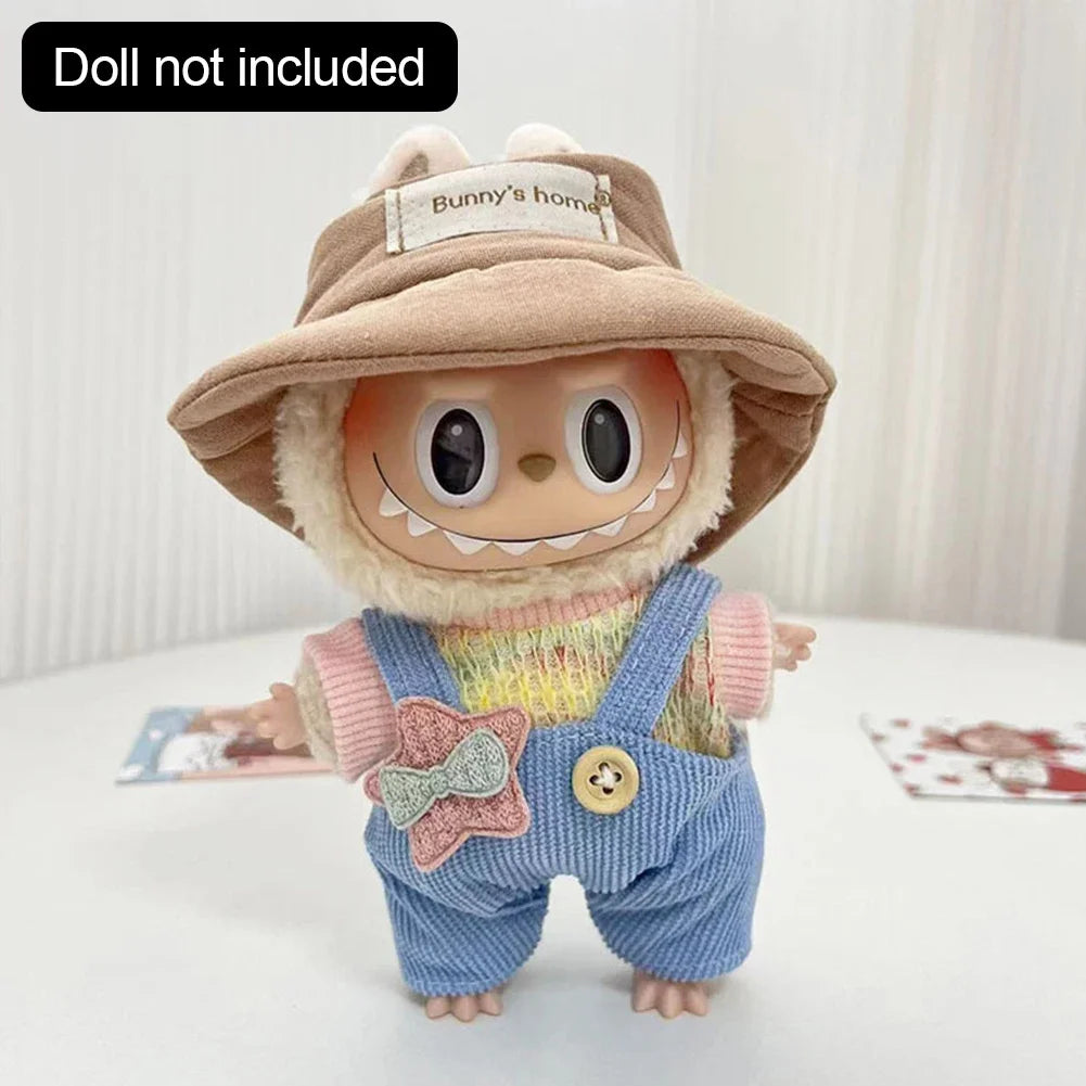 Doll'S Clothes Outfit Accessories For Korea Kpop Exo Coca Cola Series 15-17cm Labubu IdolOveralls hats glasses Clothing Gift