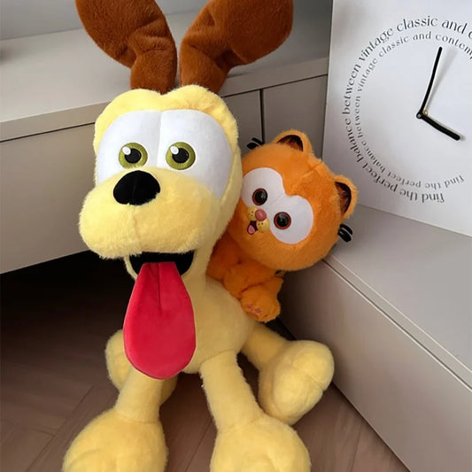 Lovely Miniso Odie Dog Garfield Plush Doll Ugly Cat Garfield Stuffed Doll Odie Plushie Toy Anime Figure Toy Kid Girl Xmas Gift