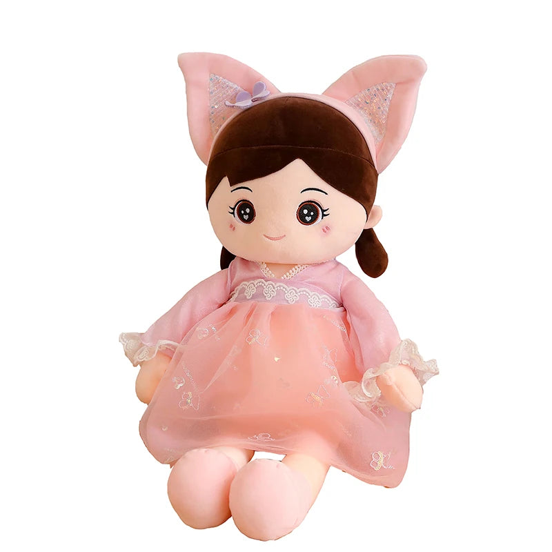 40-110CM Lovely Princess Girls Doll Plush Toys Soft Flower Skirt Spring Cute Children Toy Christmas Birthday Gift Toys for Girls