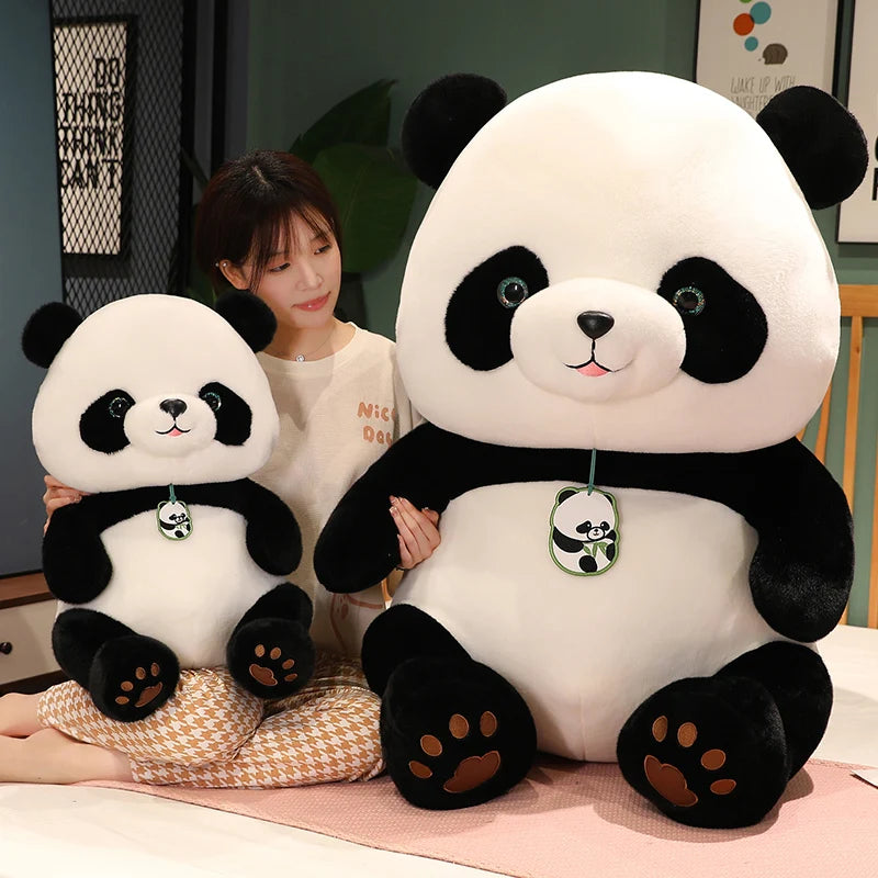 24-50cm Kawaii Panda Plush Toys Soft Cartoon Animal Bear Stuffed Baby Doll Classic Kids Birthday Gifts