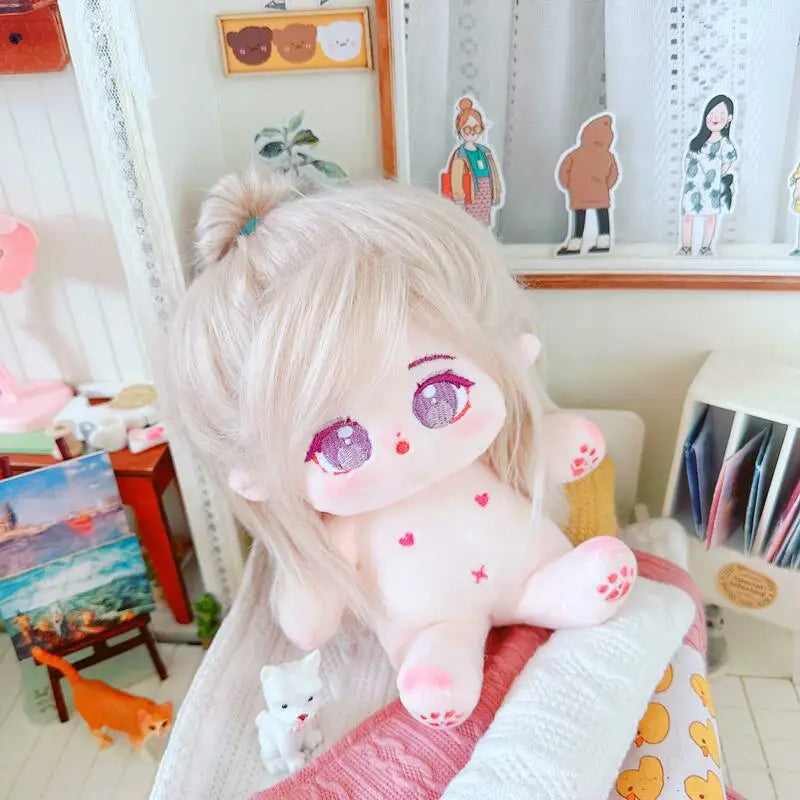 20cm IDol Doll Plush Cotton Star Dolls Kawaii Stuffed Baby Plushies No Attributes Dolls Toys Fans Collection Children Gifts