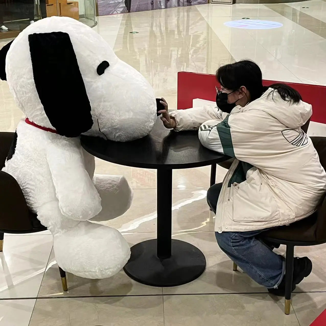 Big Size Snoopy Plush Toy Kawaii White Dog Soft Pillow Stuffed Doll Cartoon Animal Birthday Gifts for Girlfriends Kids