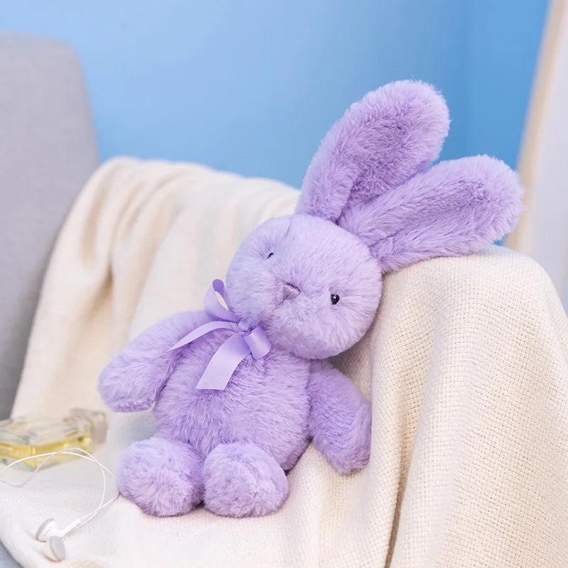 25cm Rabbit Doll Pillow Soft Plush Toys Long Ears Bunny Appease Toy For Kids Stuffed Animal Sleeping Mate Toys Wedding Oranment