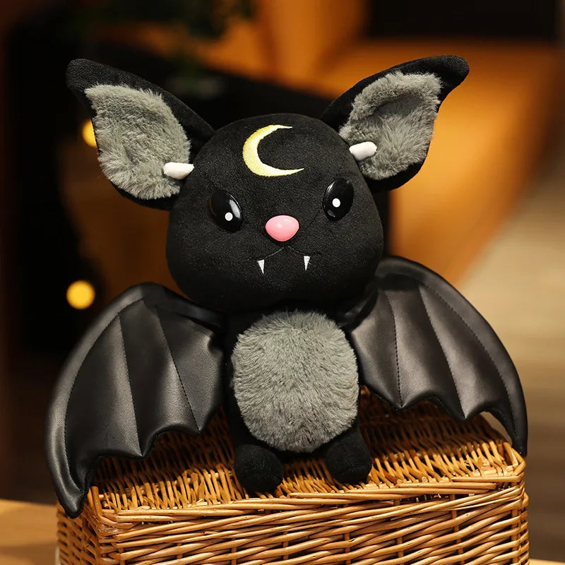 30cm Halloween Plushy Four-color Demon Bat Cartoon Soft Model For Boys and Girls Christmas Halloween Holiday Gifts