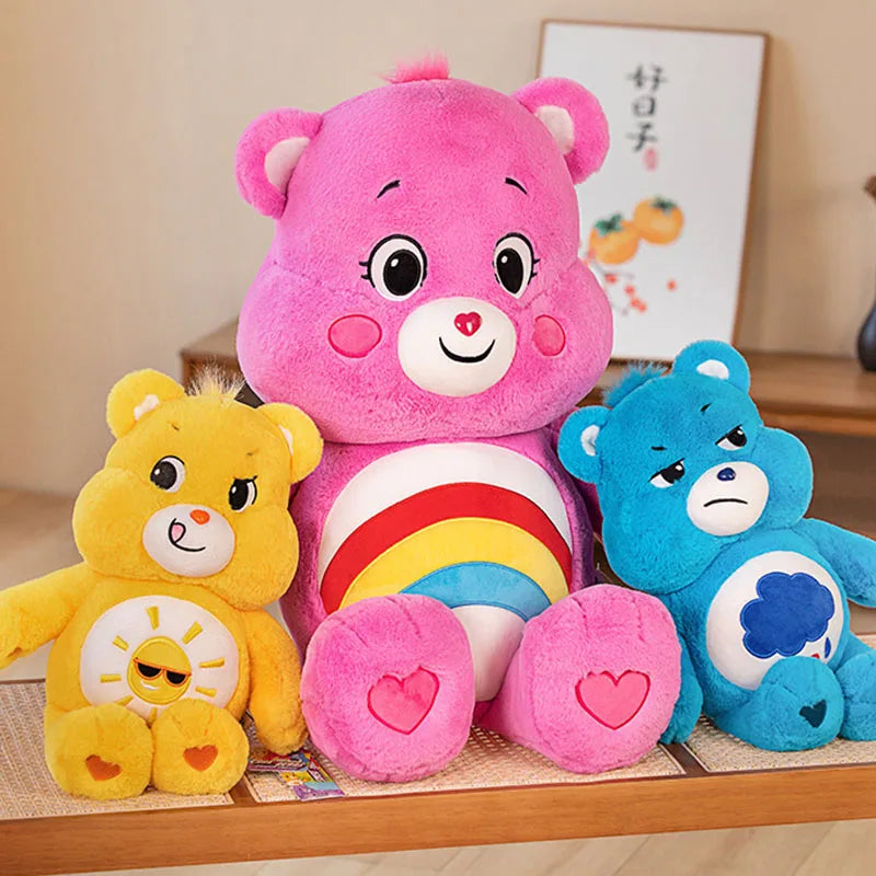 40cm Miniso Rainbow Bear Cartoon Plush Doll Super Soft and Soothing Sleeping Doll Surprise Children's Birthday Gift