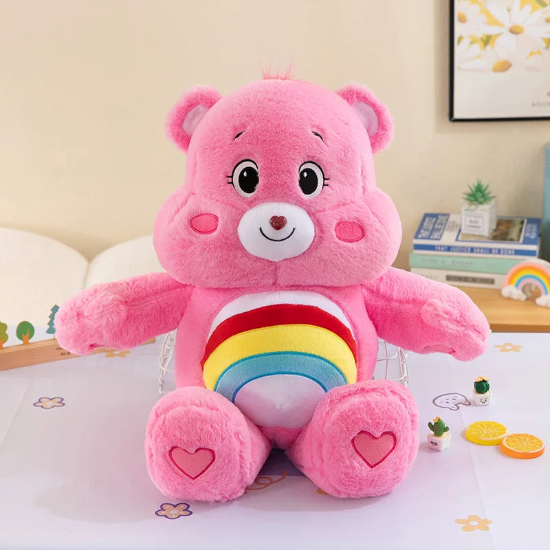 40cm Miniso Rainbow Bear Cartoon Plush Doll Super Soft and Soothing Sleeping Doll Surprise Children's Birthday Gift